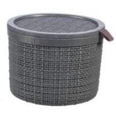 Корзина для хранения пластиковая Curver 245714 Jute 2 л темно-серый 130x170x170 мм