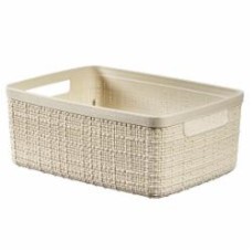 Корзина для хранения пластиковая Curver 245370 Jute S 5 л кремовый 110x270x200 мм
