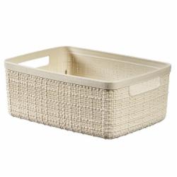 Корзина для хранения пластиковая Curver 245370 Jute S 5 л кремовый 110x270x200 мм