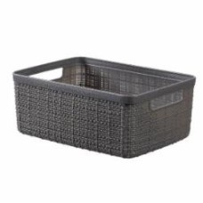 Корзина для хранения пластиковая Curver 245712 Jute S 5 л темно-серый 110x270x200 мм