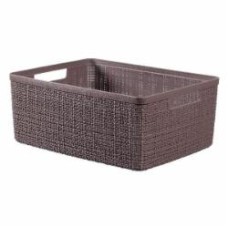 Корзина для хранения пластиковая Curver 245711 Jute М 12 л фиолетово-коричневый 150x360x280 мм