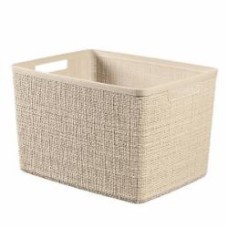 Корзина для хранения пластиковая Curver 245373 Jute L 20 л кремовый 230x360x280 мм