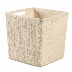 Корзина для хранения пластиковая Curver 245372 Jute 17 л кремовый 270x280x280 мм