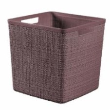 Корзина для хранения пластиковая Curver 245709 Jute 17 л фиолетово-коричневый 270x280x280 мм