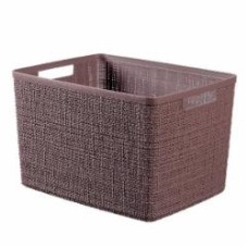 Корзина для хранения пластиковая Curver 245708 Jute L 20 л фиолетово-коричневый 230x360x280 мм