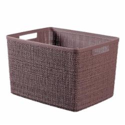 Корзина для хранения пластиковая Curver 245708 Jute L 20 л фиолетово-коричневый 230x360x280 мм