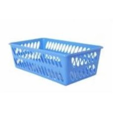 Корзина универсальная ММ-Пласт MM4blue голубая 130x260x370 мм