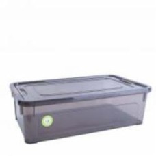 Ящик для хранения Алеана 123084 Smart Box 14л коричневый прозрачный 140x495x320 мм
