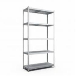 Стеллаж металлический Меткас Стандарт 1800x1200x500 мм оцинкованный металл полки 5 шт. цинк