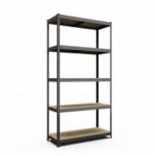 Стеллаж металлический Меткас Стандарт 1800x1200x500 мм антрацит ДСП полки 5 шт. краска Стеллаж металлический Меткас Стандарт 1800x1200x500 мм антрацит ДСП полки 5 шт. краска