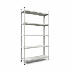 Стеллаж металлический Меткас Комби 2000x900x500 мм серый металл полки 5 шт. краска