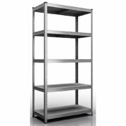 Стеллаж металлический Меткас Бюджет 1800x900x500 мм оцинкованный металл полки 5 шт. цинк