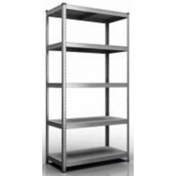 Стеллаж металлический Меткас Бюджет 2000x1000x500 мм оцинкованный металл полки 5 шт. цинк