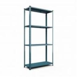 Стеллаж металлический Меткас РЕК 1500x750x300 мм голубой металл полки 4 шт. краска