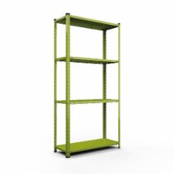 Стеллаж металлический Меткас РЕК 1500x750x300 мм салатовый металл полки 4 шт. краска