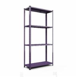 Стеллаж металлический Меткас РЕК 1500x750x300 мм сиреневый металл полки 4 шт. краска