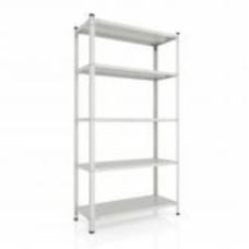 Стеллаж металлический Меткас Кронос 1800x1000x500 мм белый глянец металл полки 5 шт. краска