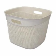 Корзина Ucsan Plastik DROP квадратная кремовый
