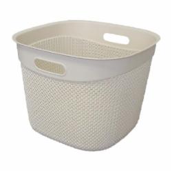 Корзина Ucsan Plastik DROP квадратная кремовый