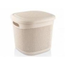 Корзина Ucsan Plastik DROP прямоугольная кремовый