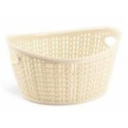 Корзина Ucsan Plastik KNIT овальная 3,36 л кремовый