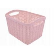 Корзина Ucsan Plastik KNIT прямоугольная 2,21 л розовый