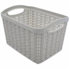 Корзина Ucsan Plastik KNIT прямоугольная 2,21 л серый