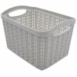 Корзина Ucsan Plastik KNIT прямоугольная 2,21 л серый