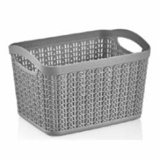 Корзина Ucsan Plastik KNIT прямоугольная 4,64 л серый