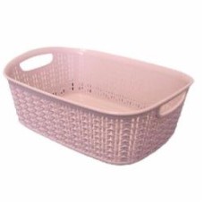 Корзина Ucsan Plastik KNIT прямоугольная 5,04 л розовый