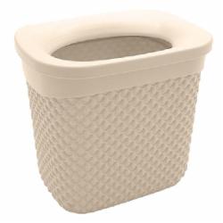 Корзина для мусора Ucsan Plastik DROP 2 л кремовый 113605