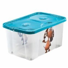 Контейнер с крышкой Mazzei 10.3578.1.06 синий Dog 390x590x300 мм