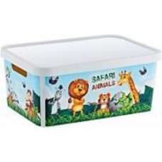 Ящик декоративный TURAN PLASTIK TRN-237-02-EP с крышкой Animal 4.5 л 17.8 х 25.8 х 11 см