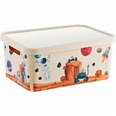 Ящик декоративный TURAN PLASTIK TRN-237-03-EP с крышкой Space 4,5л, 17.8х25.8х11 см