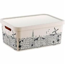 Ящик декоративный TURAN PLASTIK TRN-237-06-EP с крышкой Amsterdam 4,5л 178х258х110мм