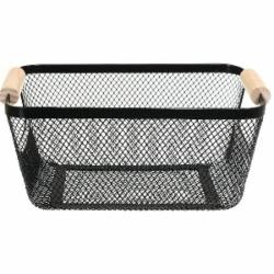Корзина-сетка LUNA HOME черный S 11x24x17 мм