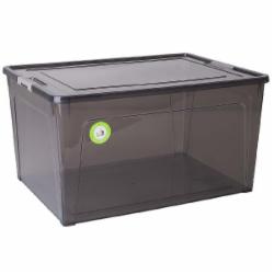 Ящик для хранения Алеана 171019 Smart Box 18 л коричневый прозрачный 210x290x390 мм