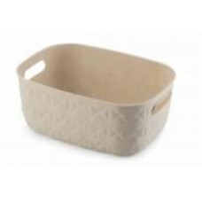 Корзина для хранения Curver 258721 кремовый Softex S 4 л 111x264x194 мм