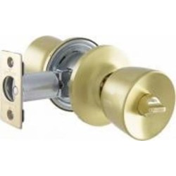 Кнобсет (ручка-защелка) TESA 1-way 3500u0 univ bs60/70 мм 3key 33-52 мм tulip (комплект) матовая латунь