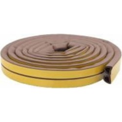 Уплотнитель самоклеющийся D-образный Horst DS-D 14x12 6 м коричневый