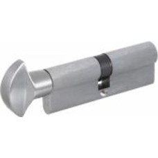 Цилиндр Securemme К2 3200PCS45451X5 45x45 ключ-вороток 92 мм матовый хром