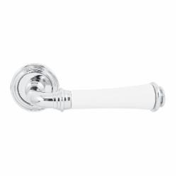 Ручка на розетке Fimet 1028p-261 f04 tasha полированный хром/фарфор
