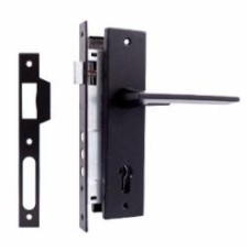 Комплект фурнитуры цилиндровый RDA Tecno 85 мм матовый черный без петель