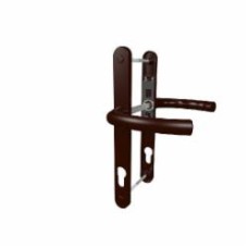Ручка на планке Antey (дверной гарнитур) DHS 92/26/16 Ral 8022 92 мм дерево темное