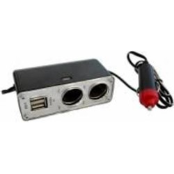 Разветвитель от гнезда прикуривателя CarCommerce 12В + 2 USB 42932