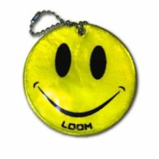 Брелок светоотражающий LOOM Смайлик LM-0049-yellow