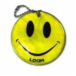 Брелок светоотражающий LOOM Смайлик LM-0049-yellow