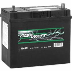 Аккумулятор автомобильный GIGAWATT 45Ah «+» справа (185754555)