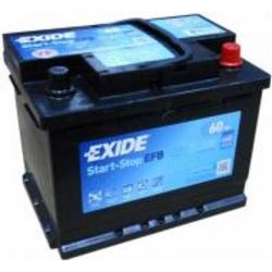 Аккумулятор автомобильный EXIDE Start-Stop EFB 60Ah 640A 12V «+» справа (EL600)
