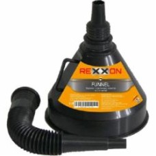 Воронка Rexxon пластиковая 120 мм с гибким шлангом черный